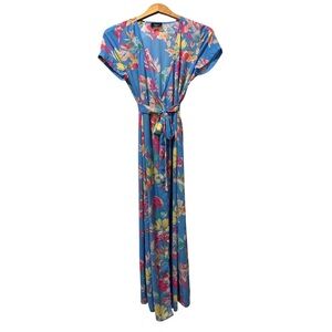 VICI Floral Blue Maxi Dress